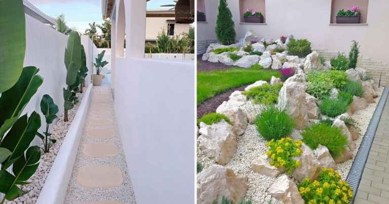 20 Sparkling White Rock Landscaping Concepts: Transforming Your Outdoor Space With Radiant Elegance