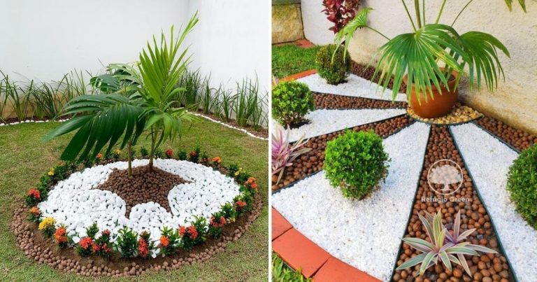 30 DIY Striking Rock And Pebble Art Landscaping Ideas