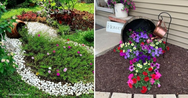 20 Artistic Spilled Pot Garden Inspirations