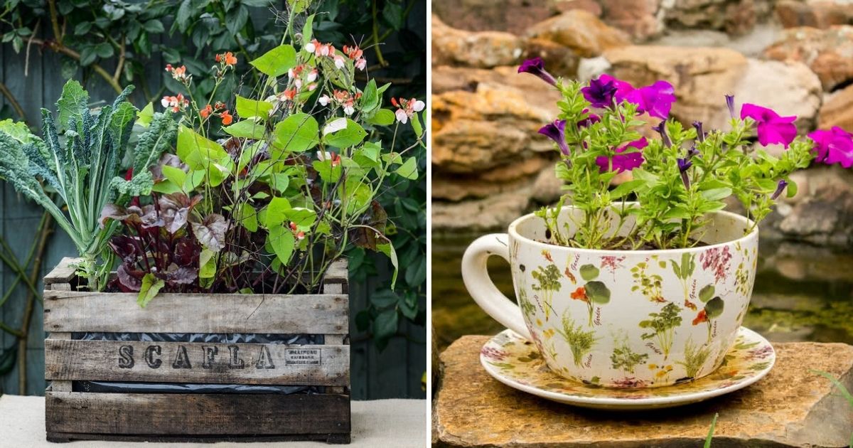 20 Whimsical Container Gardening Ideas For A Playful Garden
