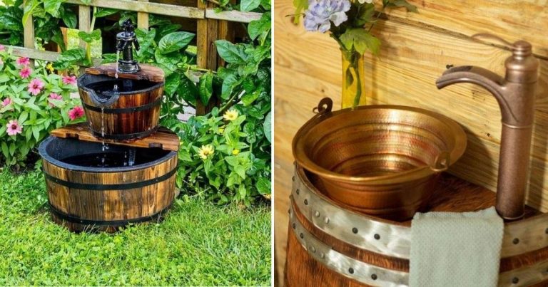 30 Creative Ways To Upcycle Whiskey Barrels For Home and Garden