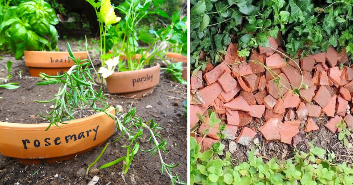 Awesome Recycled Broken Pot Ideas To Your Garden