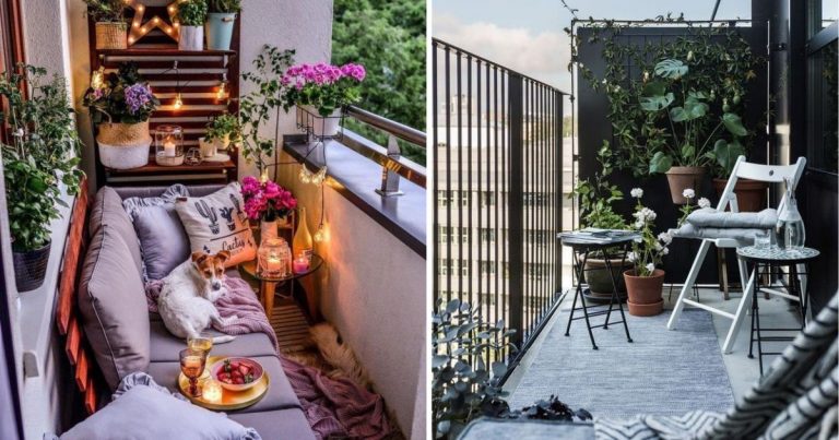 20 Beautiful Balcony Garden Ideas With String Lights
