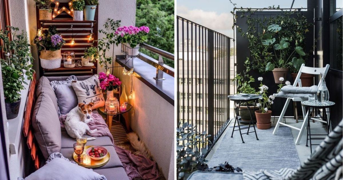 20 Beautiful Balcony Garden Ideas With String Lights