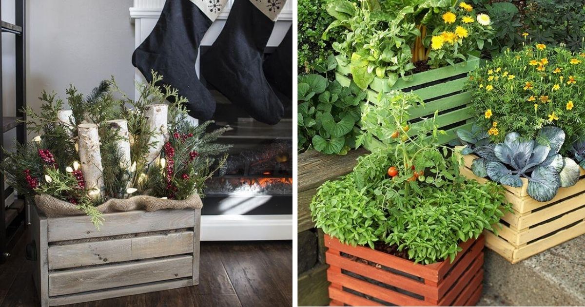 24 Brilliant And Easy DIY Wooden Crate Projects