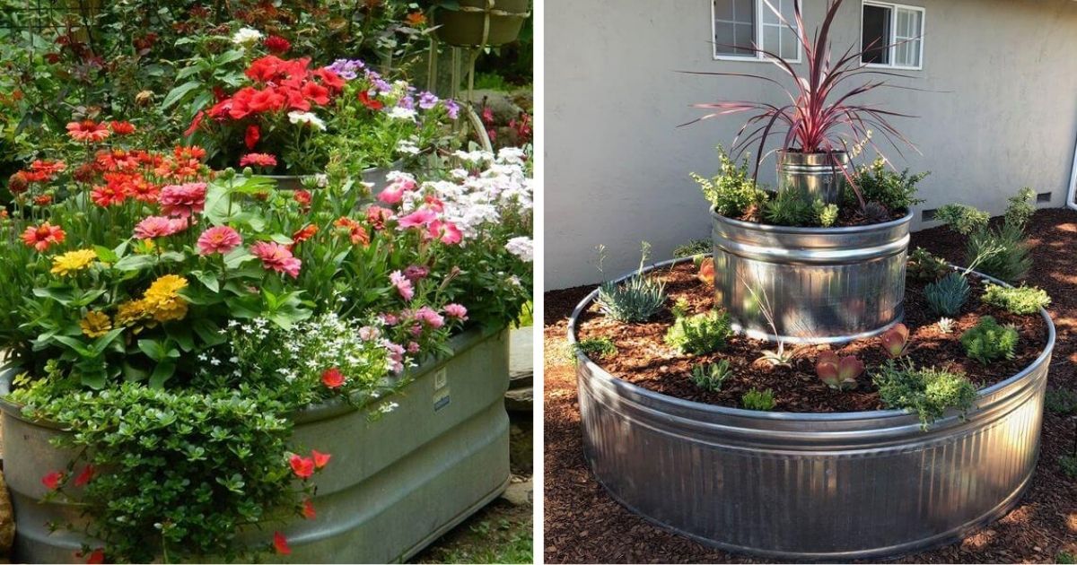 20 Clever Ways To Use Stock Tanks And Galvanized Tubs In Backyard