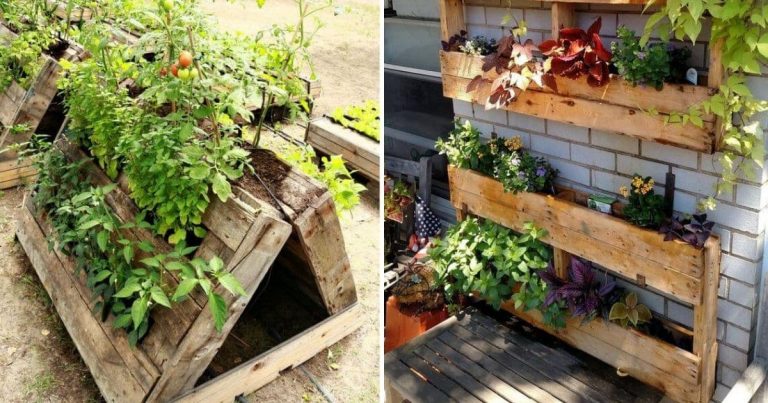 18 Cool Pallet Planter Ideas