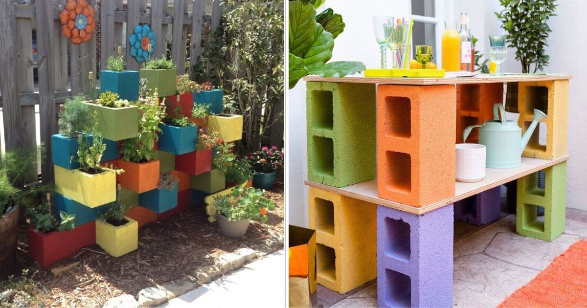 20 Creative DIY Cinder Block Garden Projects