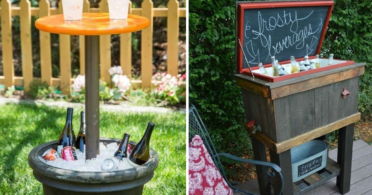 Creative DIY Cooler Tables For Patio