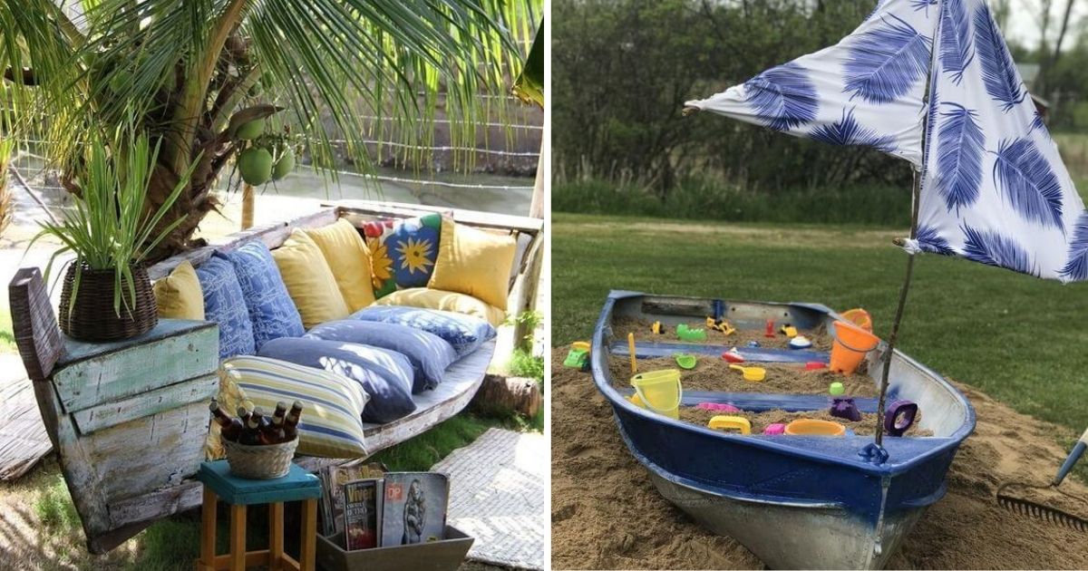 21 Creative Garden Ideas Made From Unused Boats