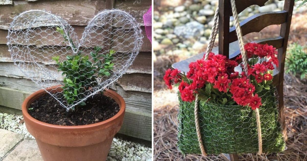 20 Creative Garden Ideas Made From Wire