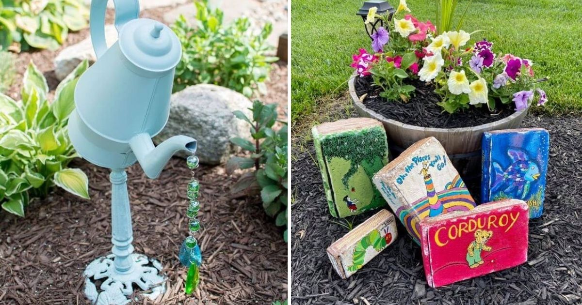27 Creative Painted Garden Decoration Ideas