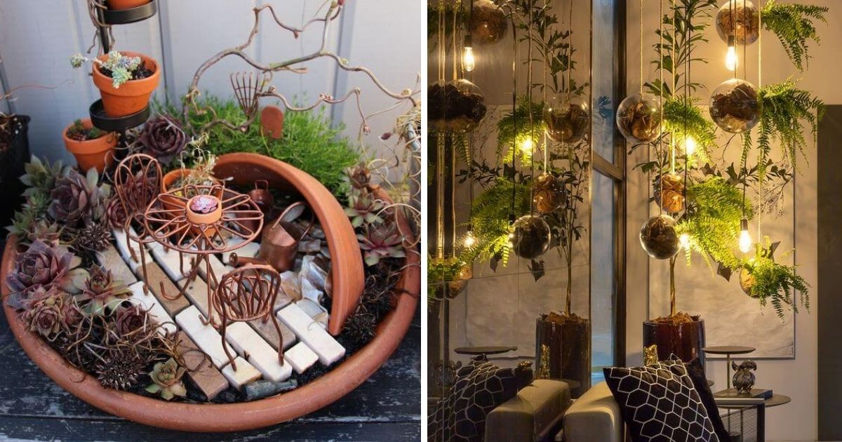 28 Creative Small Indoor Gardens For Home Decor