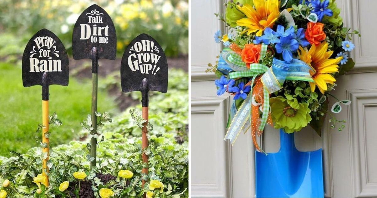 21 Creative and Easy DIY Old Garden Shovel Ideas