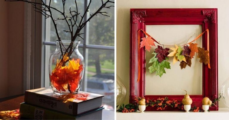 20 DIY Decor Ideas With Fall Leaves