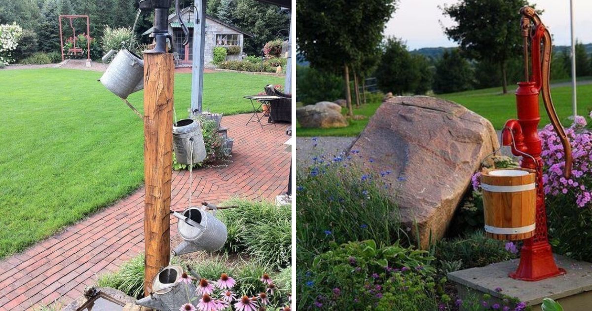 DIY Garden Projects Inspired From Old Hand Pumps