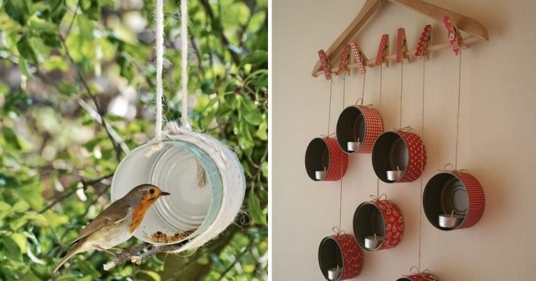 DIY Hanging Tin Can Ideas For Yard And Home