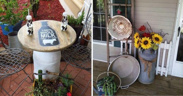 DIY Metal Milk Jug Ideas For Home And Garden Projects