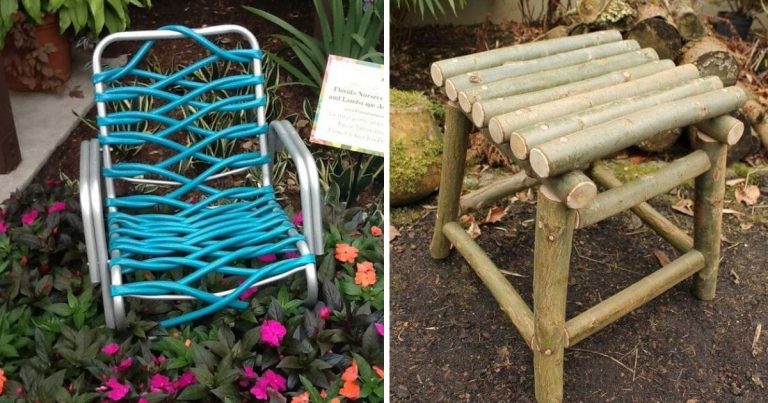 18 DIY Repurposed Garden Seats