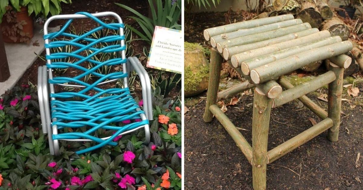18 DIY Repurposed Garden Seats