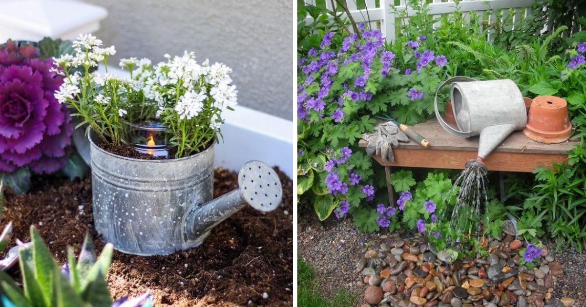 DIY Reusing Watering Can Ideas
