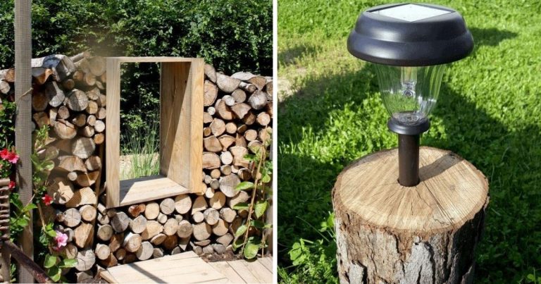 DIY Wood Log Ideas for Your Next Garden Projects