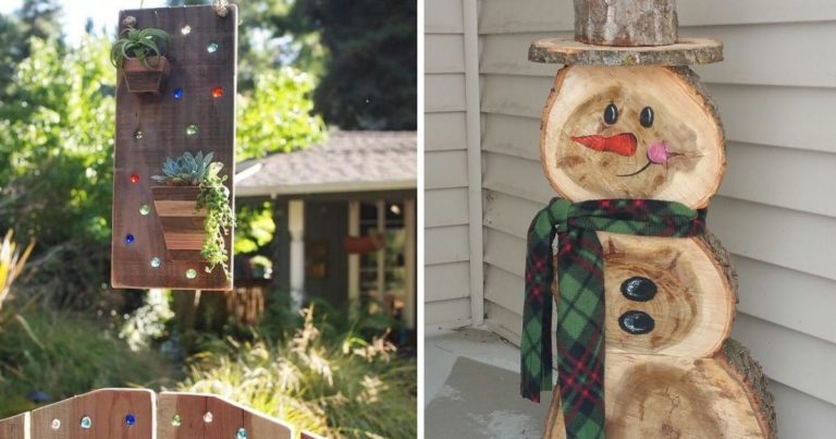 22 DIY Wood Piece Garden Projects