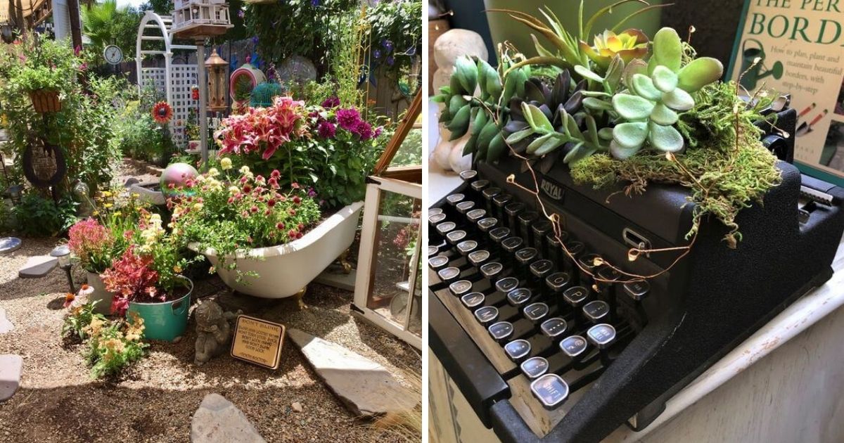 20 Fairytale Garden Ideas Made From Old Furniture