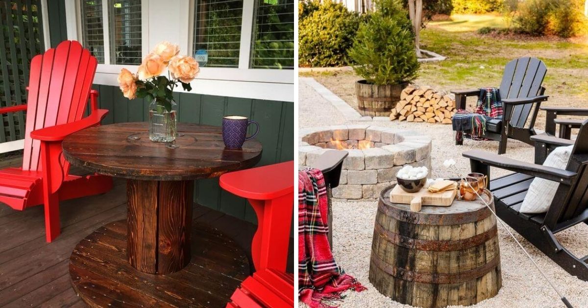 DIY Recycled Outdoor Table Ideas