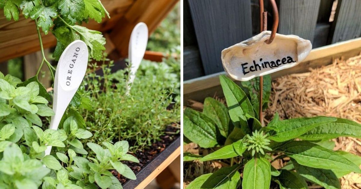 27 Cute DIY Herb Marker Ideas For Pots And Containers