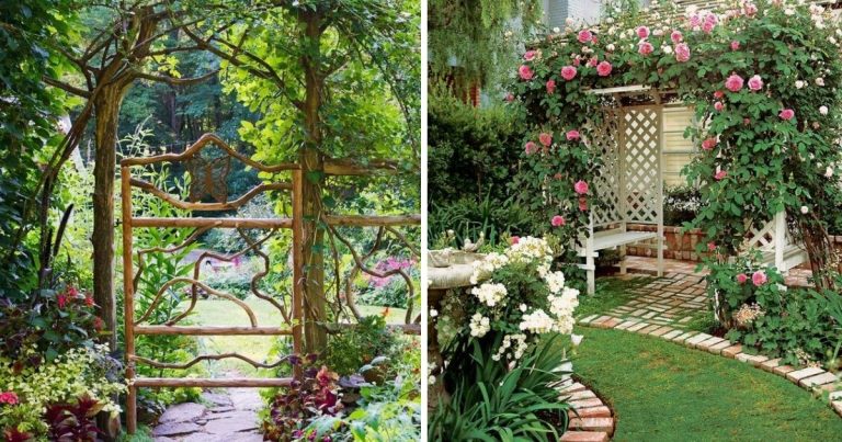 39 Beautiful Garden Trellis, Arbor Inspirations To Enhance Your Landscaping