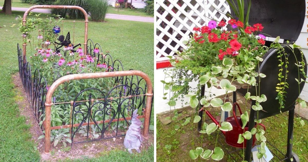 30 Brilliant Recycled Garden Projects That You Can Make Easily