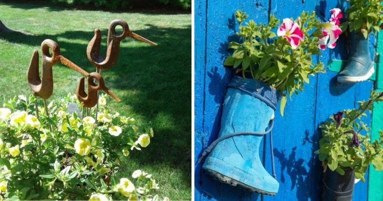 31 Upcycled Old Gardening Tool Projects