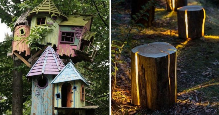 33 Easy And Creative Ideas Made From Old Logs And Stumps For Your Garden