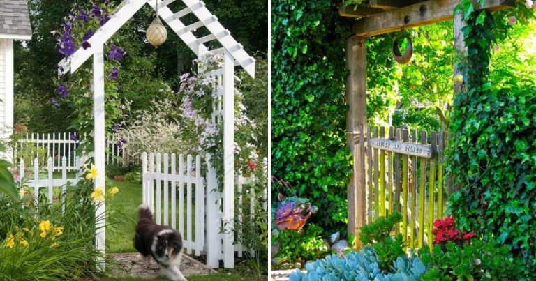 42 Beautiful Garden Gate Ideas to Brighten Up Your Outdoor Landscape