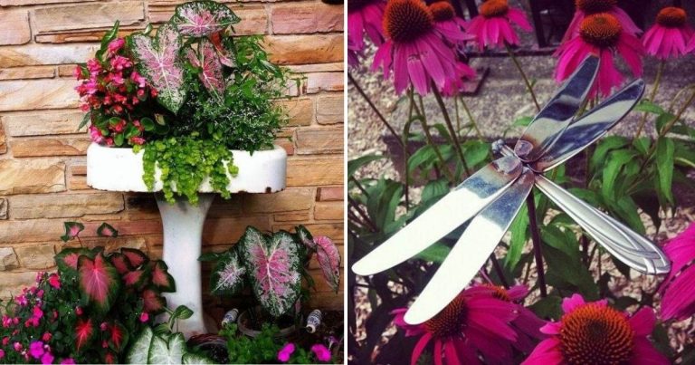 15 Funky Junk Items To Add Whimsy To Your Garden