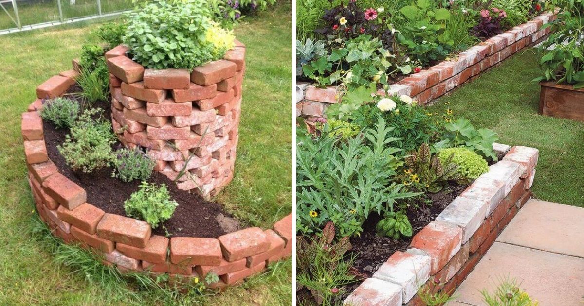 23 Old Brick Ideas For Landscaping Design