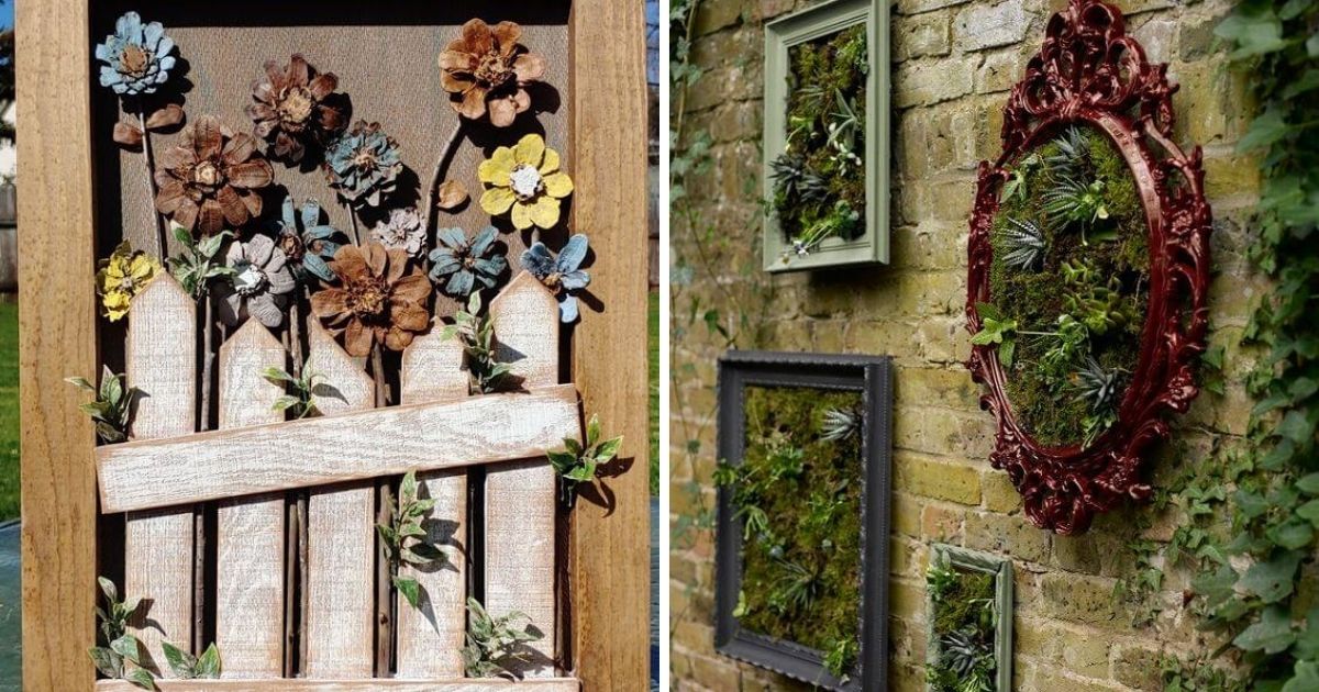 21 Recycled Frame Craft Ideas For Garden And Backyard