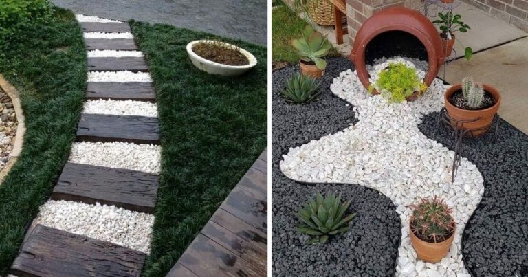 22 Shimmering White Rock Landscaping Ideas
