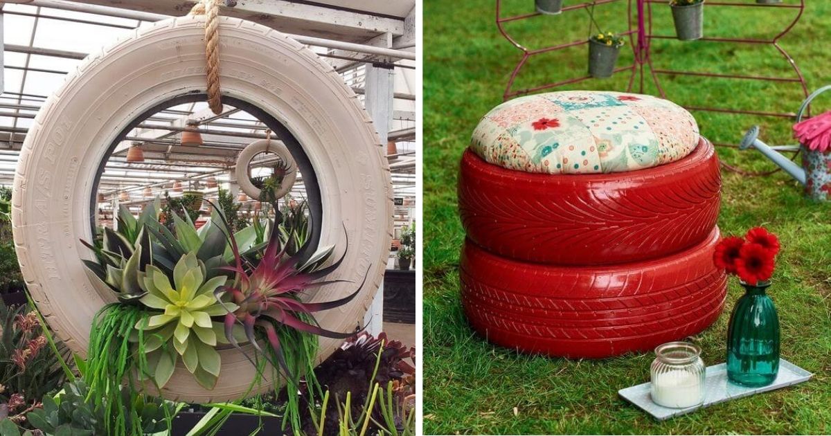 17 Tire Garden Ideas For Your Landscaping