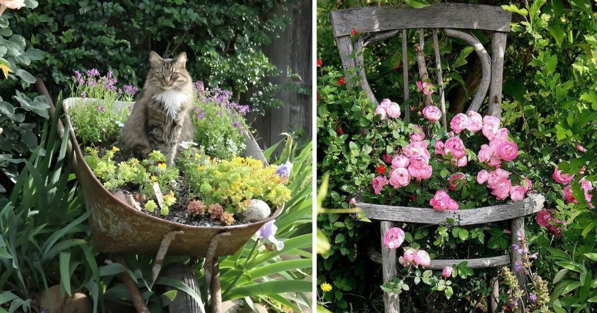 30 Vintage Garden Decor Ideas