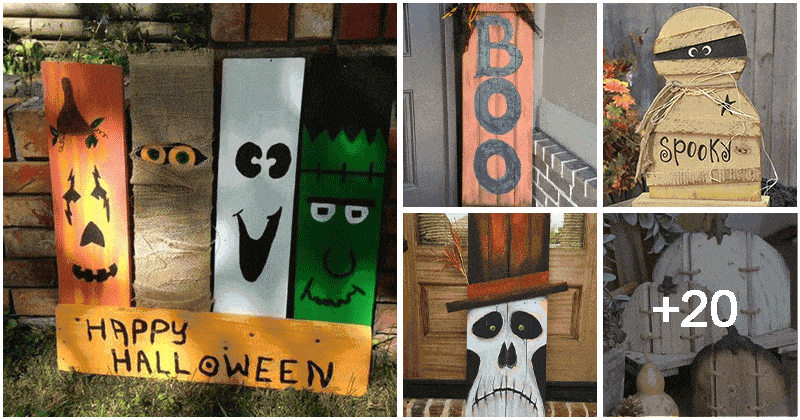 25 Creative Halloween Wood Crafts